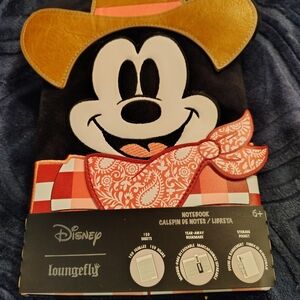 Loungefly Disney Notebook with Black, White, and Red Design
